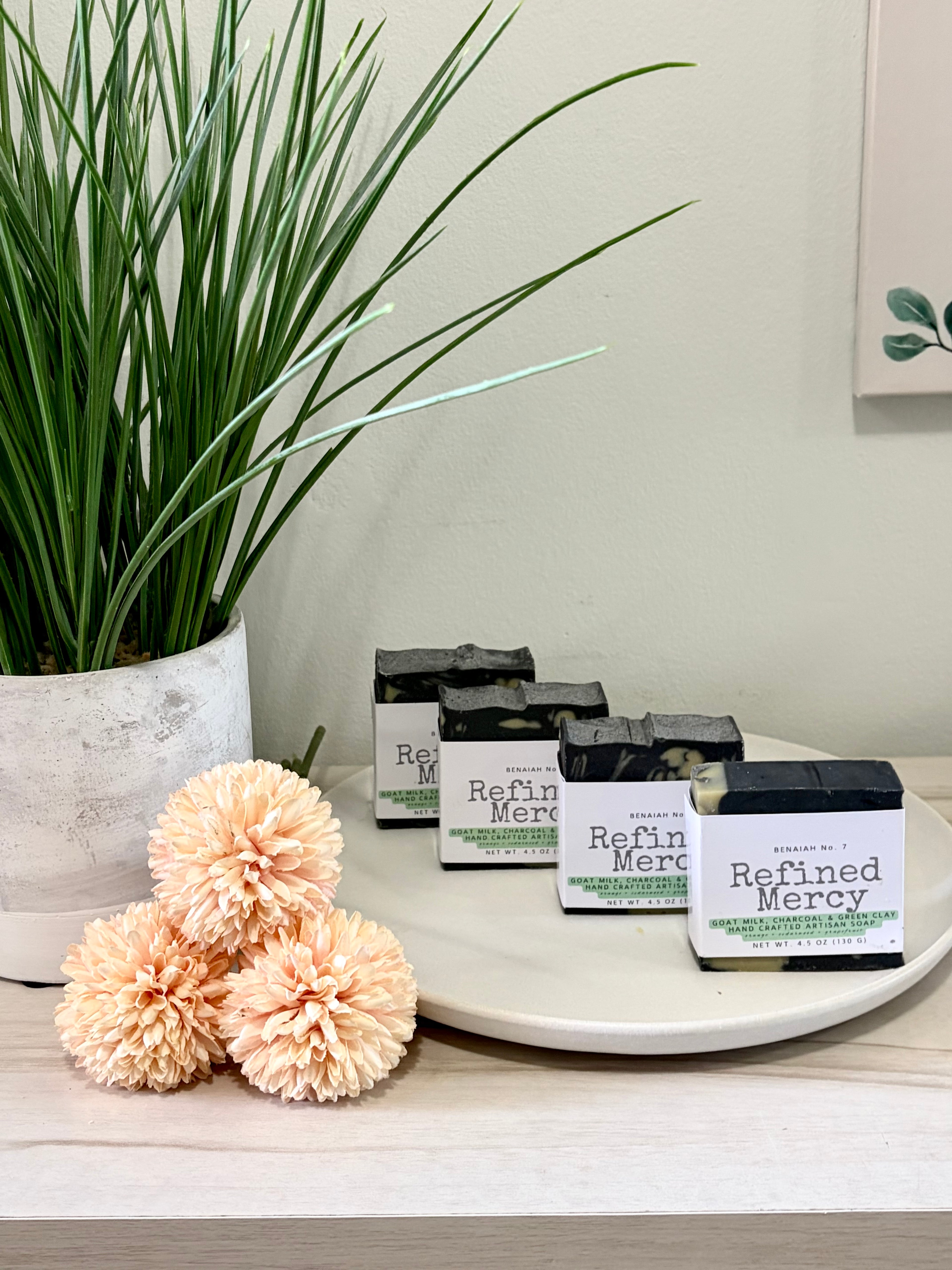 Refined Mercy 🖤 Goat Milk, Charcoal & Green Clay