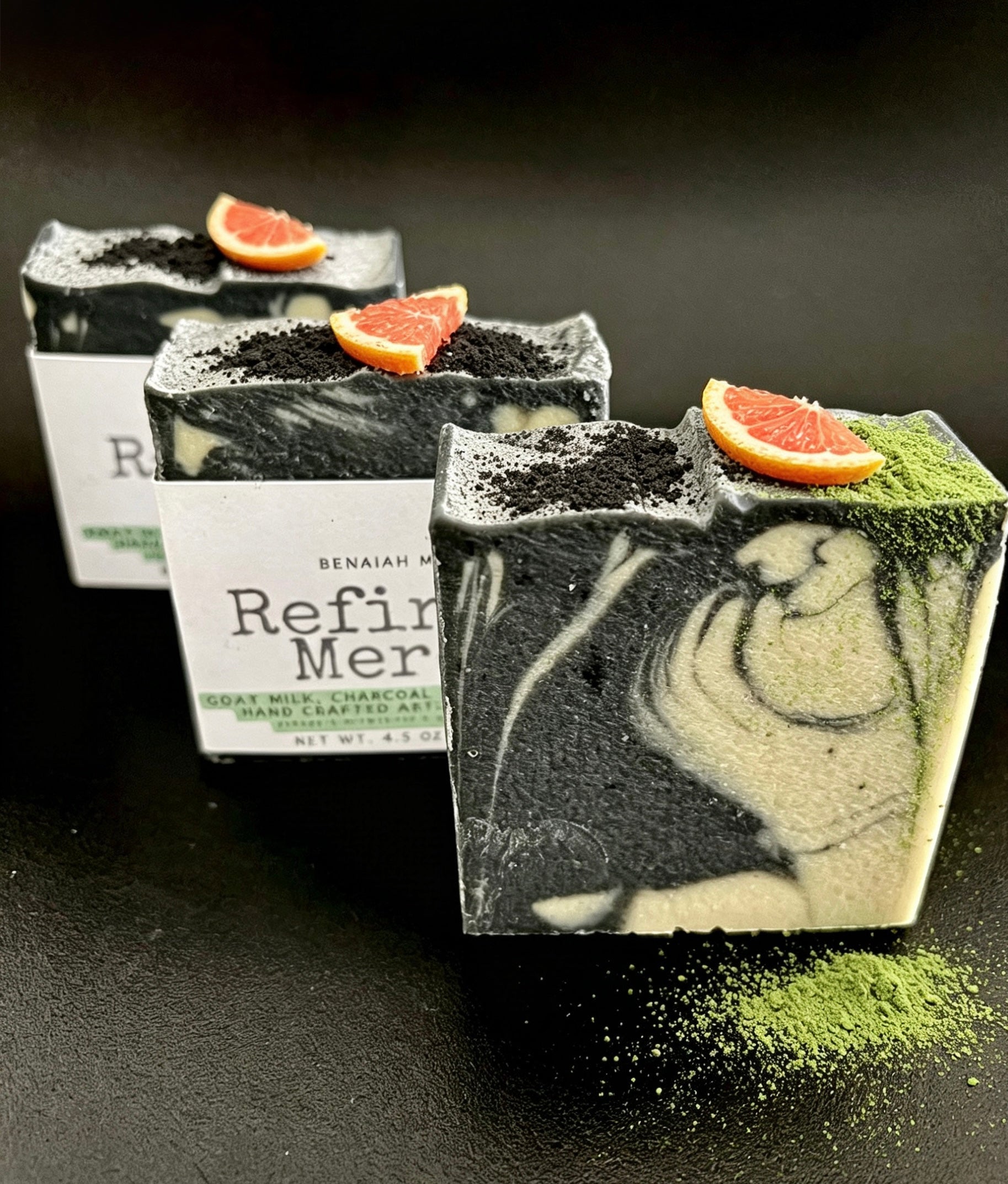 Refined Mercy 🖤 Goat Milk, Charcoal & Green Clay
