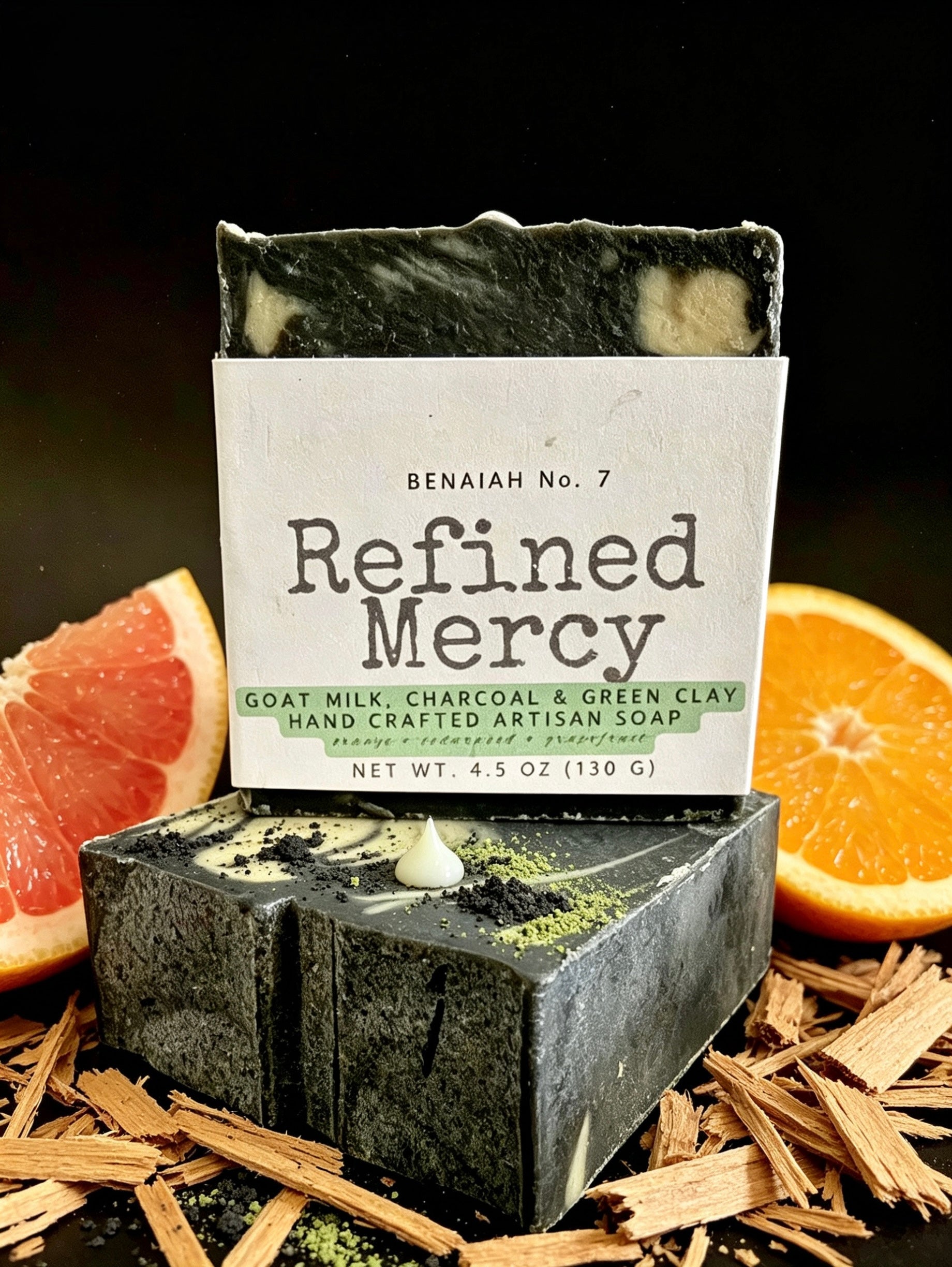 Refined Mercy 🖤 Goat Milk, Charcoal & Green Clay