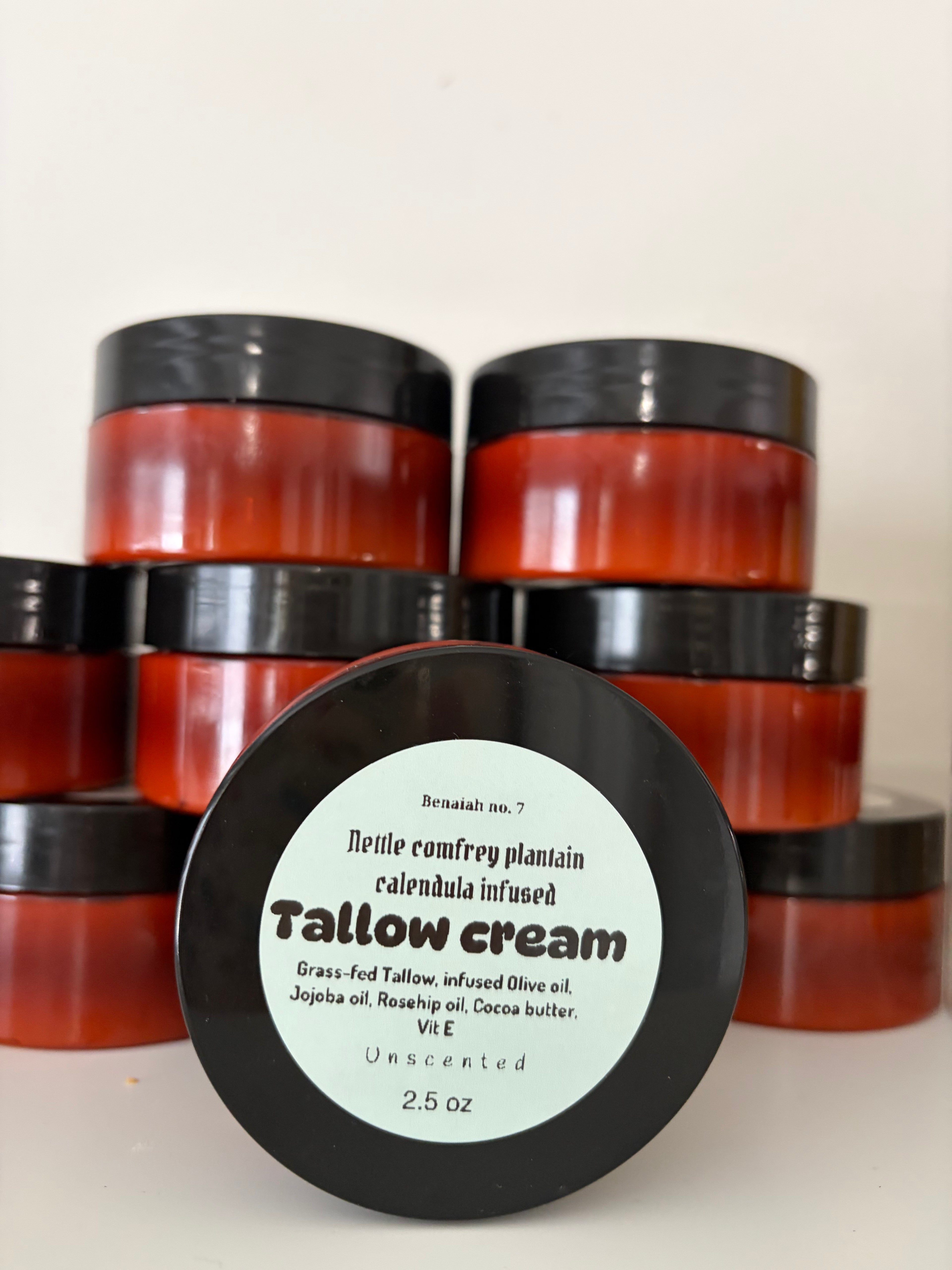 🌿 Botanical Tallow Cream — Four Herb Infusion